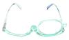 Calabria Flip Up Magnifying Makeup Reading Glasses +2.50 Blue Eye Make Up Cosmetic Rotating Single Lens Readers w/Soft Case view 4