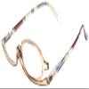 Calabria Flip Up Magnifying Makeup Reading Glasses +1.00 Olive Eye Make Up Cosmetic Rotating Single Lens Reader w/Soft Case view 1