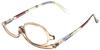 Calabria Flip Up Magnifying Makeup Reading Glasses +1.50 Olive Eye Make Up Cosmetic Rotating Single Lens Reader w/Soft Case view 1
