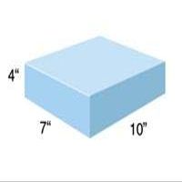 AliMed 4 inch Thick Rectangle Positioner, Blue Nylon Cover, 7x10x4 inches