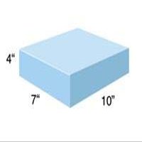 AliMed 4 inch Thick Rectangle Positioner, Blue Nylon Cover, 7x10x4 inches