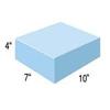 AliMed 4 inch Thick Rectangle Positioner, Blue Nylon Cover, 7x10x4 inches view 1
