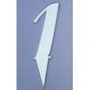 Number 1 Cake Topper Mirrors - 6cm + 4cm Spike view 2