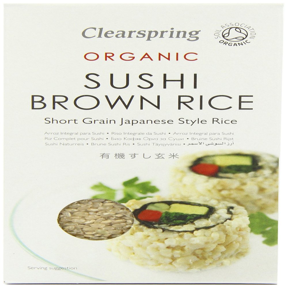 Clearspring Organic Brown Sushi Rice 500 g (Pack of 4)