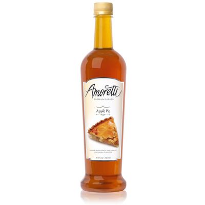 Amoretti Premium Apple Pie Syrup (750mL) ,25.4 Fl Oz (Pack of 3)