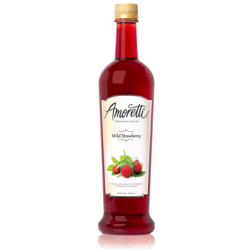 Amoretti Premium Syrup, Wild Strawberry, 25.4 Ounce