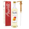 Amoretti - Premium Mango Syrup, 94 Servings Per Bottle (750 ml), with Pump for Flavoring Coffees, Cocktails, and other Beverages, Gluten Free, GMO/GEO Free, Preservative Free view 1