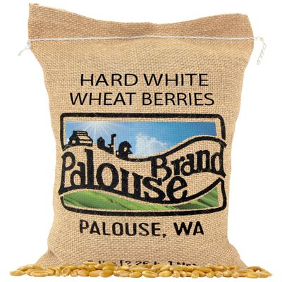 Palouse Brand Certified Glyphosate Residue Free Hard White Wheat Berries | 5 LBS | Family Farmed in Washington State | Non-GMO Project Verified | 100% Non-Irradiated | Kosher