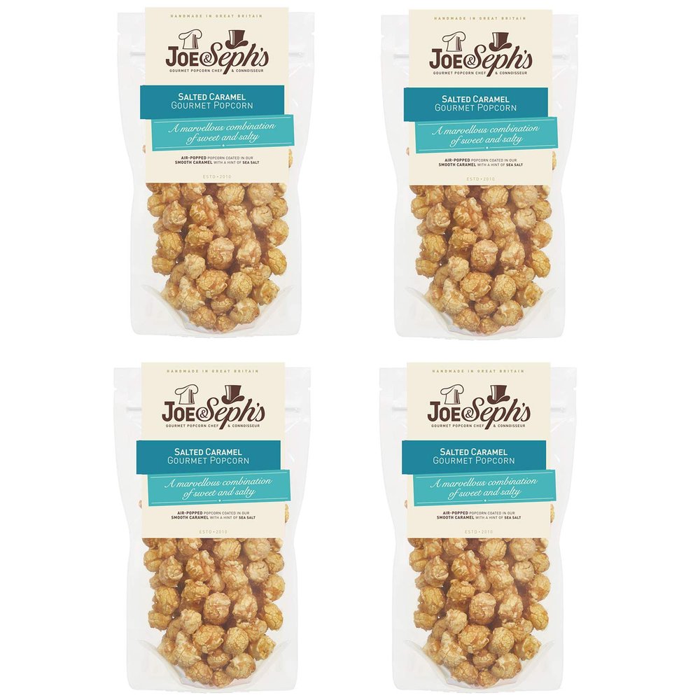 Joe & Seph's - Popcorn with Caramel & Sea Salt - 90g (Pack of 3)