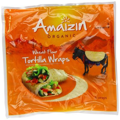 Amaizin Organic Tortilla Semifresh 6 Wraps 240 g (Pack of 8)