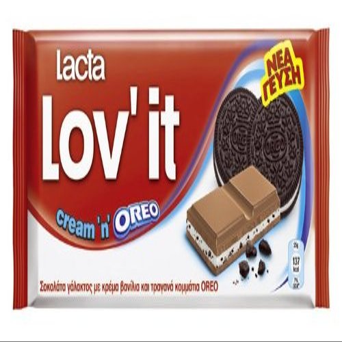 10 X Lacta Lovit Creamnoreo - Greek Chocolate (Package of 10)