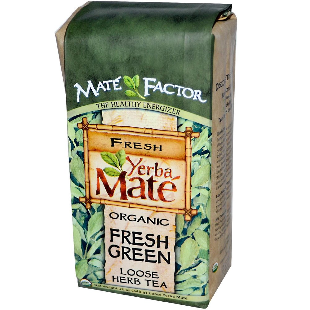 Organic Yerba Mate, Fresh Green, Loose Herb Tea, 12 oz (340 g)