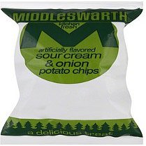Middleswarth Chips, Sour Cream & Onion .875-Ounce (Pack of 36)