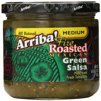 Arriba! Medium Green Salsa 16-Ounce (Pack of 2)