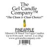 4 Pack of Pineapple Scented Mineral Oil Based Up to 8 Hour Scented Tea Lights by The Gel Candle Company view 4