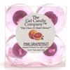 4 Pack of Pink Grapefruit Scented Gel Candle Mineral Oil Based Tea Lights Hand Poured in USA by The Gel Candle Company - up to 8 Hours Each view 1