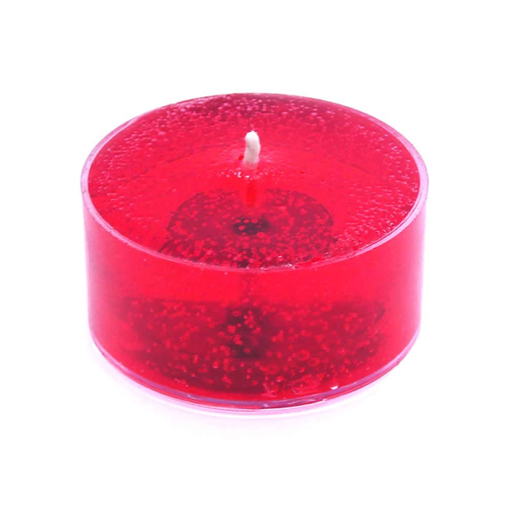 4 Pack of Peppermint Scented Mineral Oil Based Up to 8 Hour Scented Tea Lights by The Gel Candle Company
