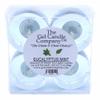 4 Pack of Eucalyptus Mint Scented Gel Candle Mineral Oil Based Tea Lights Hand Poured in USA by The Gel Candle Company - up to 8 Hours Each view 1
