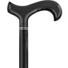 Lightweight Mesh Carbon Fiber Walking Cane Foldable Adjustable Shaft with Derby Handle Stylish Canes Women for Men view 2