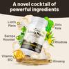 Vegan Vitality Lions Mane Supplement Capsules - Nootropic Brain Support Supplement, Lions Mane Mushroom Extract Capsules - 120 Vegan Bacopa Monnieri, Gotu Kola, Ginseng view 2