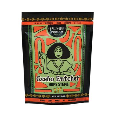 Brundo Spices Gesho Enchet Authentic Ethiopian Aroma Hops Stems Hand Picked and Processed Harvested in and Imported from Ethiopia All Natural No Preservatives 2 oz