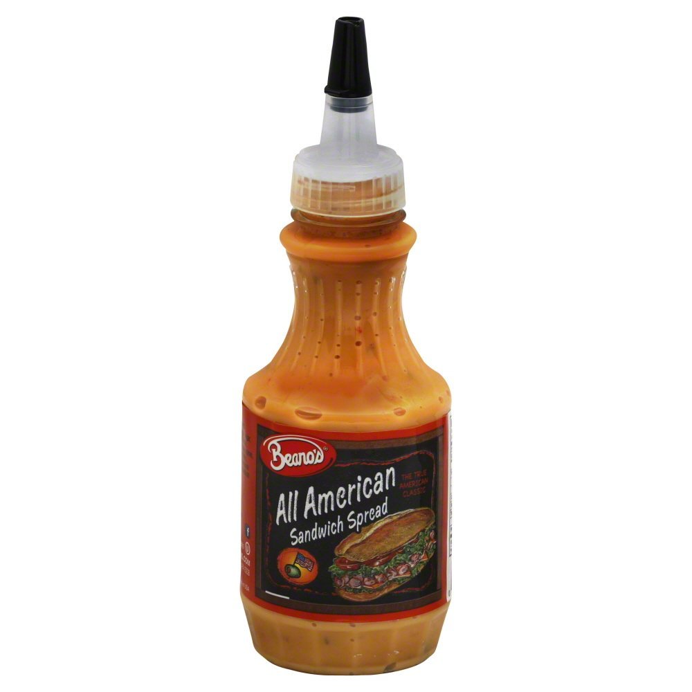 Beanos, All American Sandwich Spread, 8oz Bottle (Pack of 3)