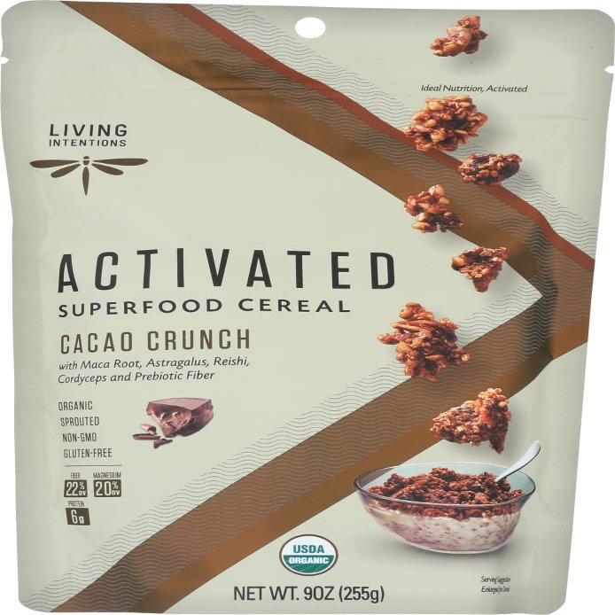 Living Intentions Cacao Crunch Superfood Cereal 6x 9 Oz