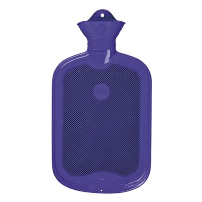 Snger Rubber Hot Water Bottle - Made in Germany - 2 litres (Purple)