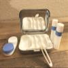 Glamour Uptown Girl Designer Contact Lens Case with Accessories view 3