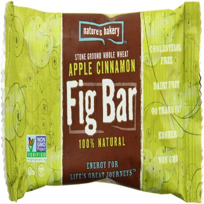 Nature's Bakery Whole Wheat Fig Bar, Apple Cinnamon, 6 Bars (Pack of 12)