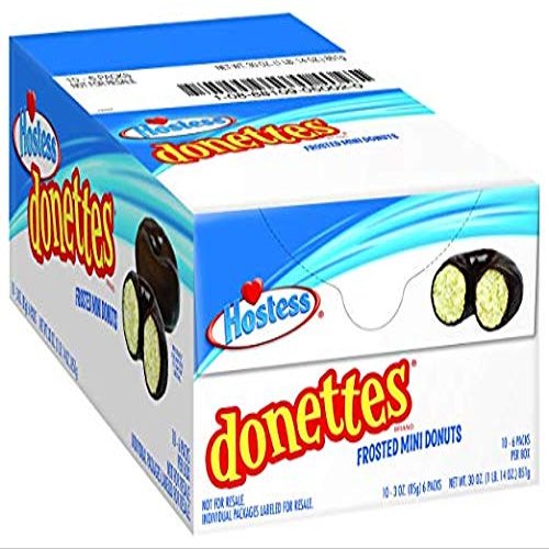 Hostess Mini Donettes Frosted Chocolate Donuts Pack