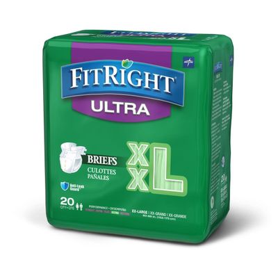 FitRight Ultra Briefs (Pack of 20) Size: Extra Extra Large