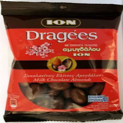 Dragees Milk Chocolate Almonds 200g by ION