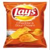 Lay's Potato Chips, Cheddar and Sour Cream, 9.5 Ounce (Pack of 4) view 1