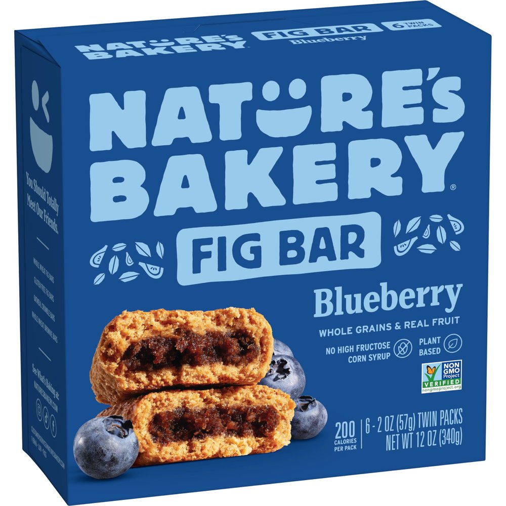 Nature's Bakery Blueberry Fig Bars, 2 Oz, 6 Ct