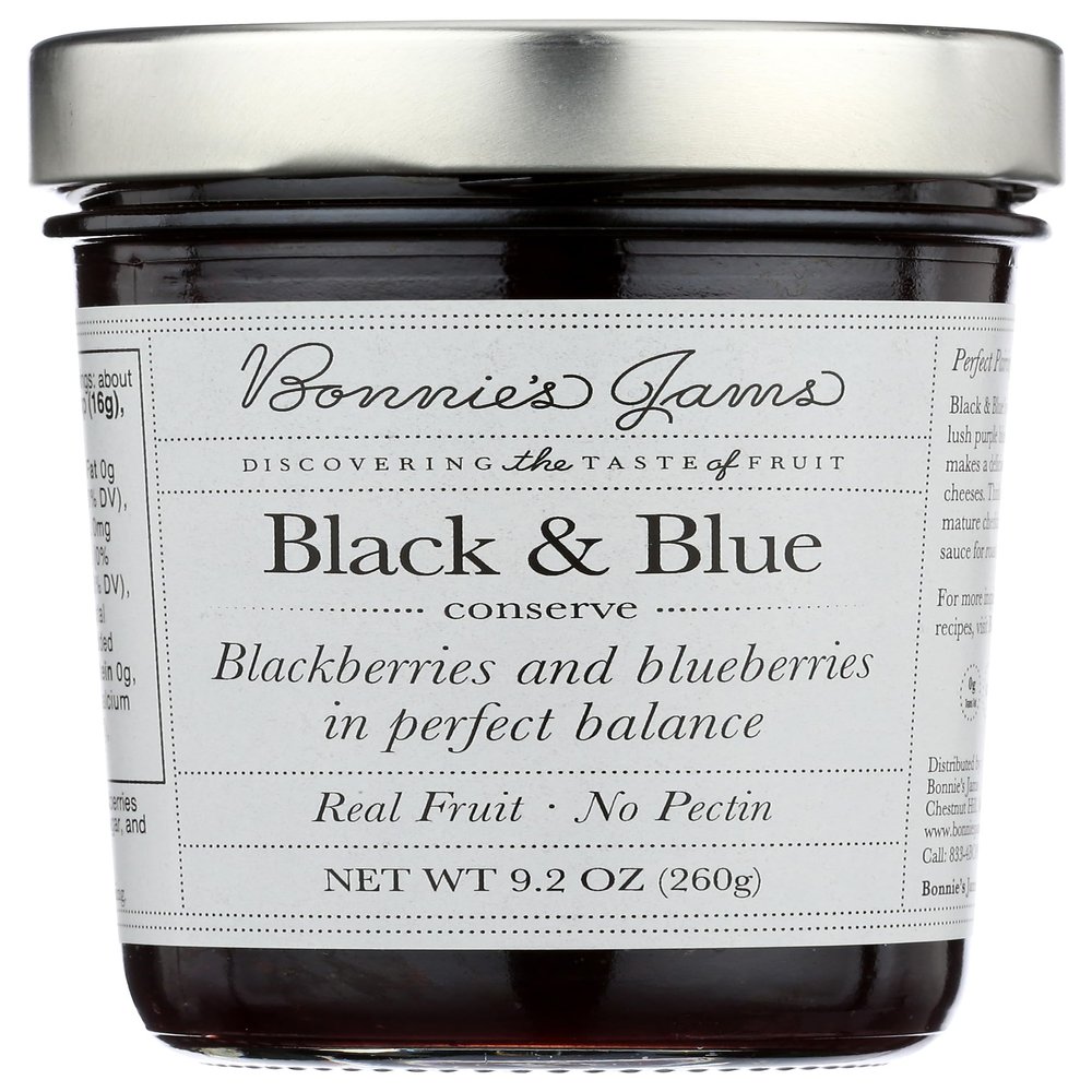Bonnie's Jams, Black & Blue Jam, 8.75 Ounce