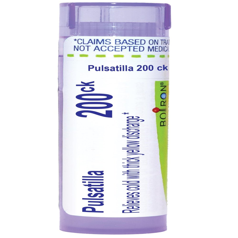 Boiron Pulsatilla 200Ck Homeopathic Medicine for Colds - 80 Pellets