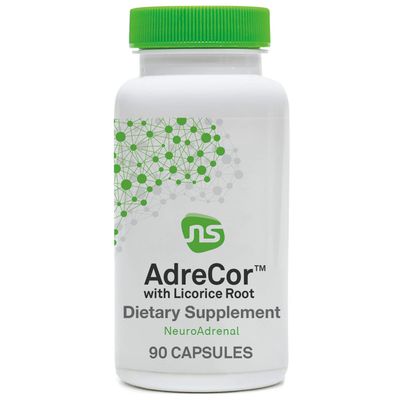 Neuroscience AdreCor with Licorice Root - Cortisol Supplement for Women & Men with Vitamins & Amino Acids - Calm Aid for Energy, Adrenal Health, and Stress Resilience (90 ct)