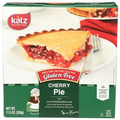 Katz Gluten Free Personal Size Cherry Pie. Free of Dairy, Soy, Tree Nuts, and Peanuts, Kosher 11.5 oz (1pk)