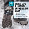Due North Ice Cleats Heel Traction Aids for Men and Women - For Working on Winter Snow - Lightweight Spikes view 2