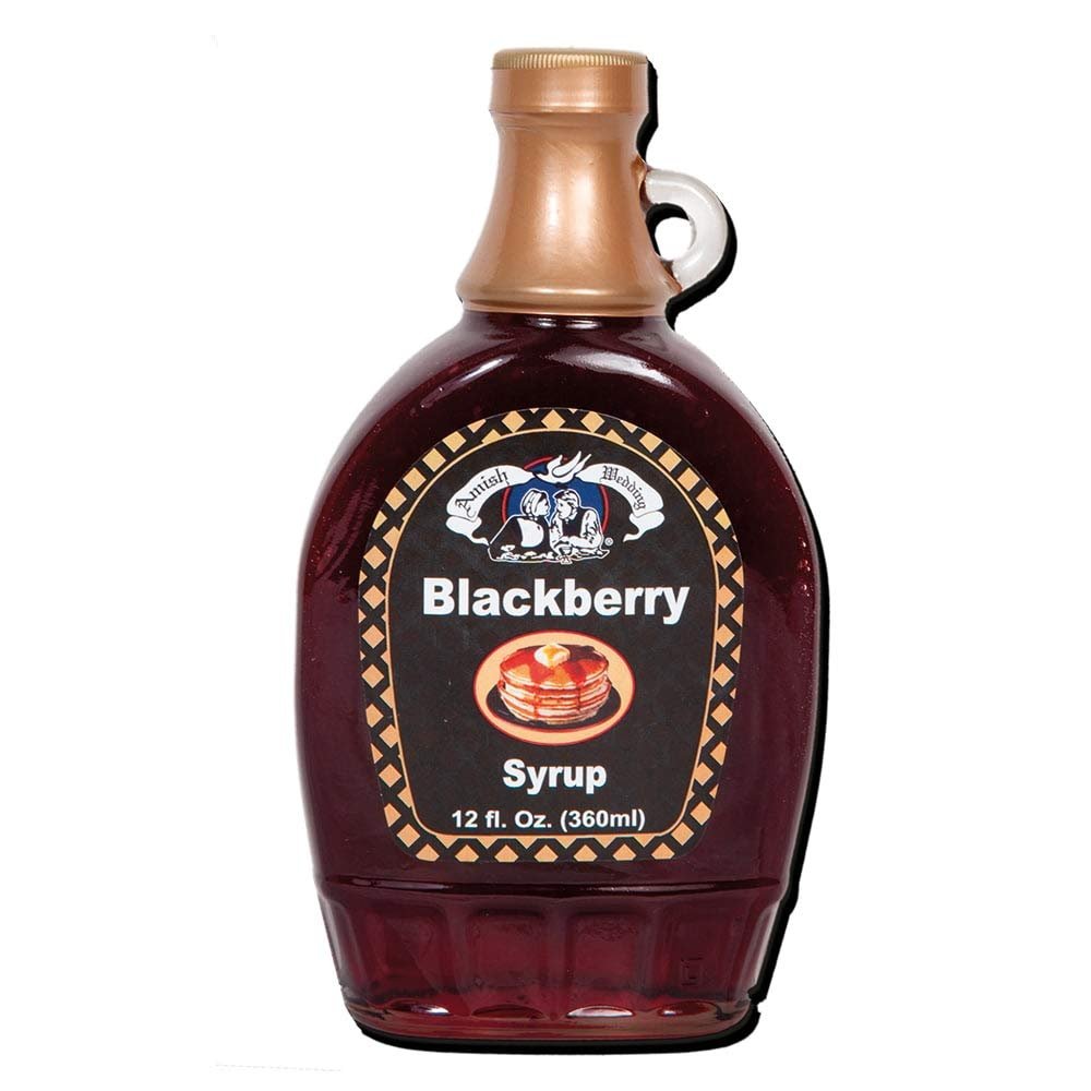 Amish Wedding Blackberry Syrup 12 Ounces (Pack of 2)