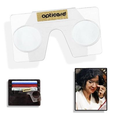 2.50 Diopter Opticard Emergency Reading Glasses Carry in Your Wallet, Purse