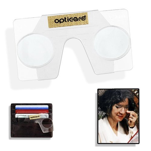 2.50 Diopter Opticard Emergency Reading Glasses Carry in Your Wallet, Purse