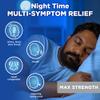 Amazon Basic Care Nighttime Severe Cold and Flu Syrup, Max Strength Liquid Medicine, Multi-Symptom Relief, for Adults and Children 12 Years and Older, Mixed Berry Flavor, 12 fl oz (Pack of 1) view 2