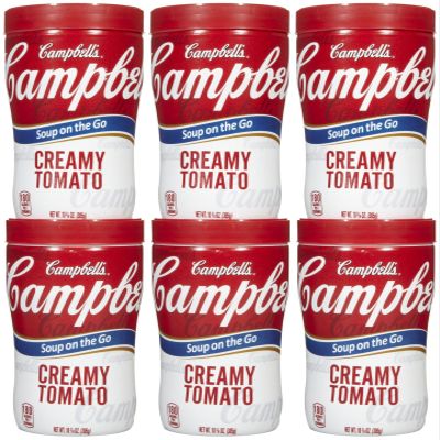 Campbell's On The Go Creamy Tomato Soup, 11.1 oz - Pack of 6
