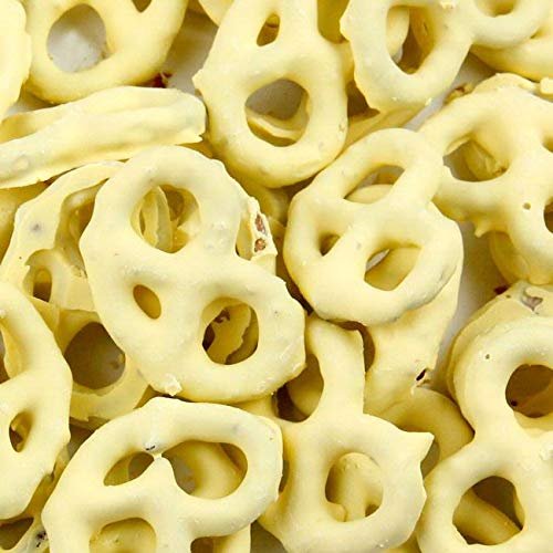 Jellybean Foods Lemon Cream Yogurt Pretzels - Pretzels With Lemon Yogurt Coat - Creamy Lemon Yogurt Pretzels - Lemon Curd Pretzels - Pretzels dipped in Lemon Yogurt (1 LB)