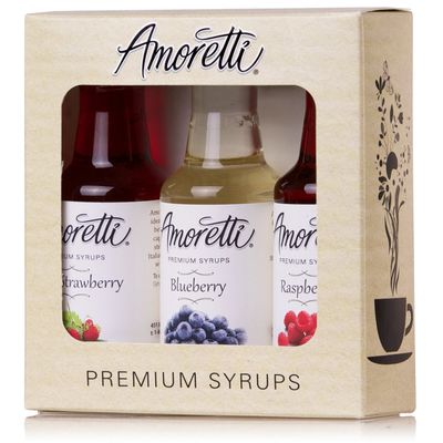 Amoretti Premium Syrups Berry, 1.7 Fl Oz (Pack of 3)