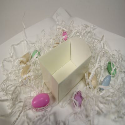 Party Favor Tray-Like Boxes- 2.75 x 1.75 x 1.75 Inches X 25 Pieces (Ivory)