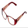 Calabria 737 Reading Glasses w/Floral Design & Crystals and Case +1.50 view 1