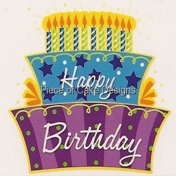 1/4 Sheet ~ Happy Birthday Cake ~ Edible Cake/Cupcake Topper!!!